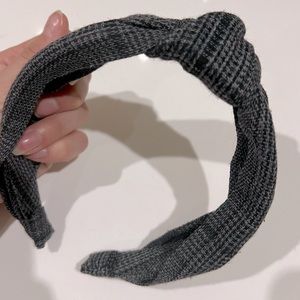 Cute Gray and Black Knot Headband